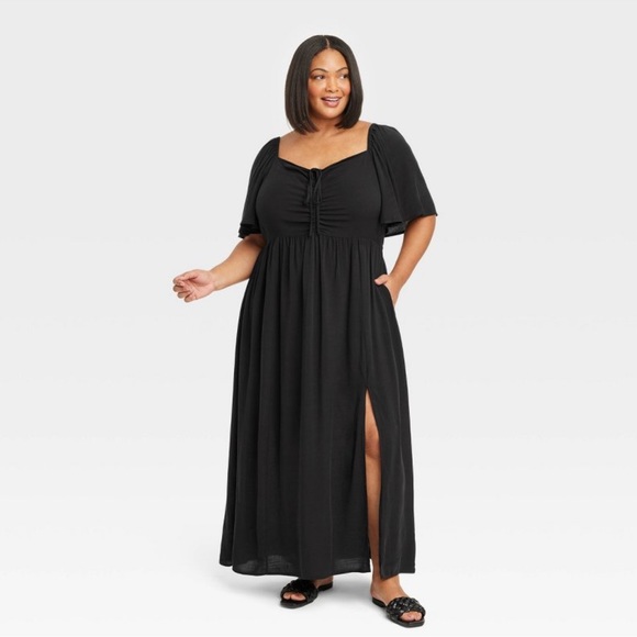 Ava & Viv Dresses & Skirts - Flutter Short Sleeve Maxi Sundress